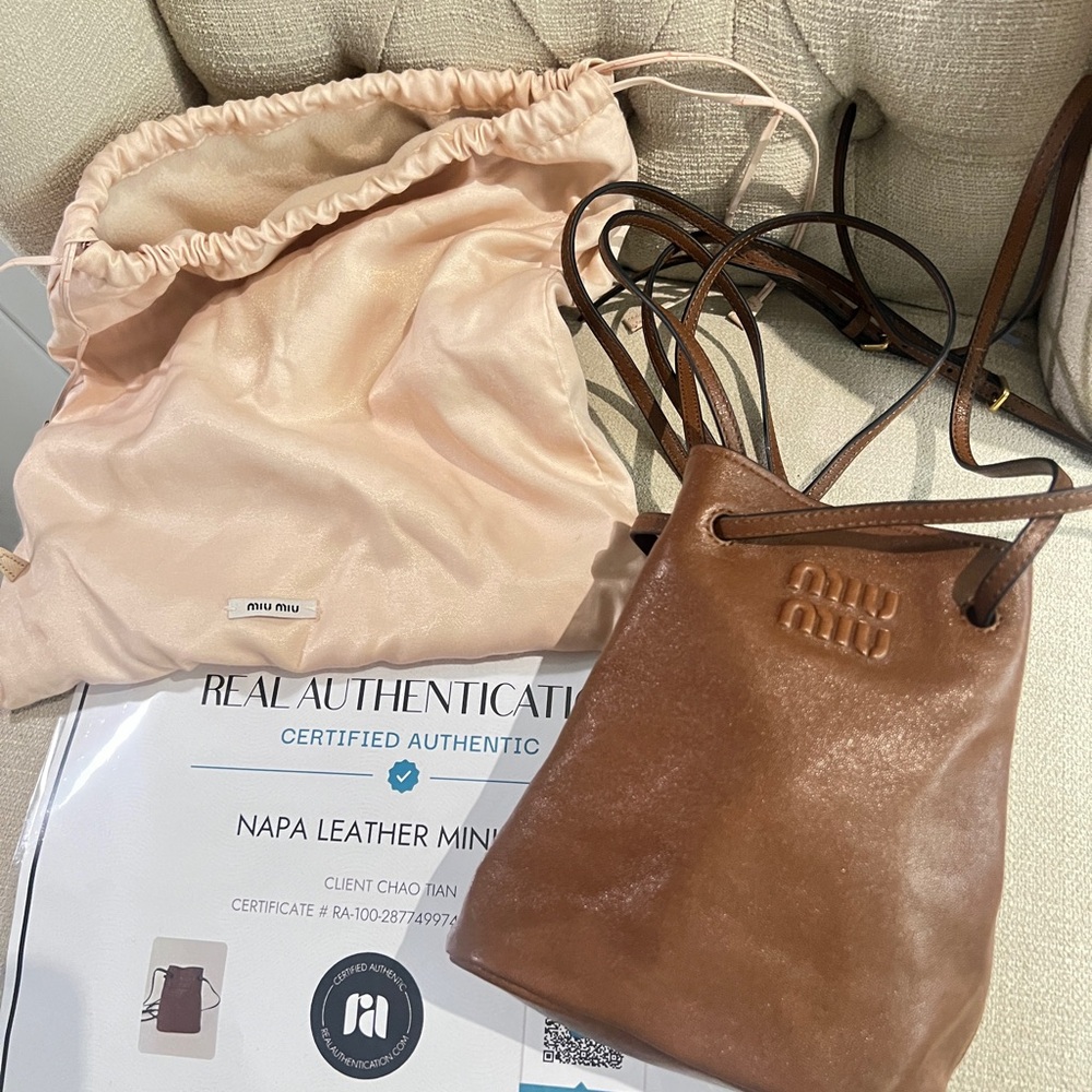 Miu Miu Napa Leather Mini Bag